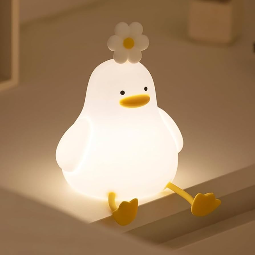Amazon.co.jp : Dmoiuhi かわいいフラワーアヒルのナイトライト